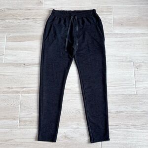 Zara W&B Textured Black Tapered Jogger Pants
